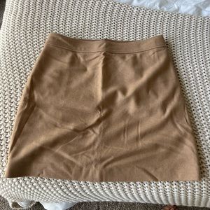 J crew mini skirt camel